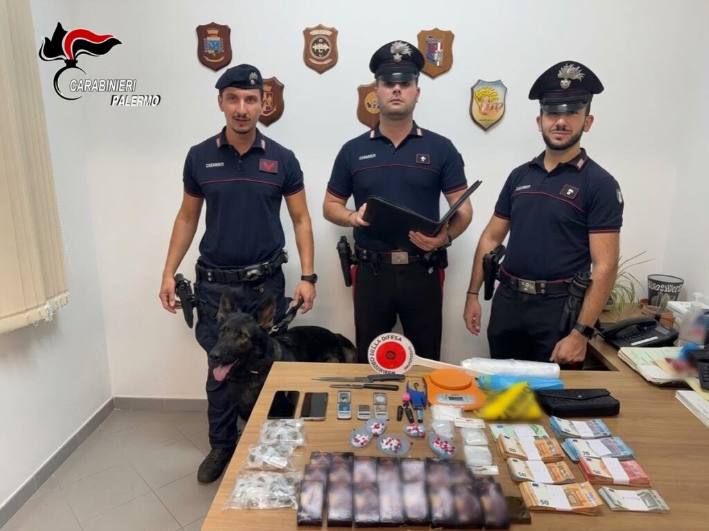 Carabinieri sequestrano droga a Palermo durante una perquisizione