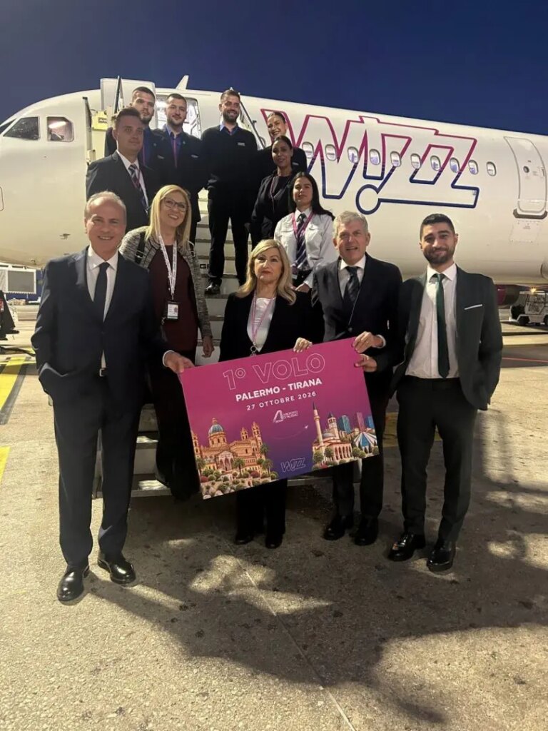 Inaugurato il collegamento diretto tra Palermo e Tirana con Wizz Air Inaugurato il collegamento diretto tra Palermo e Tirana con Wizz Air