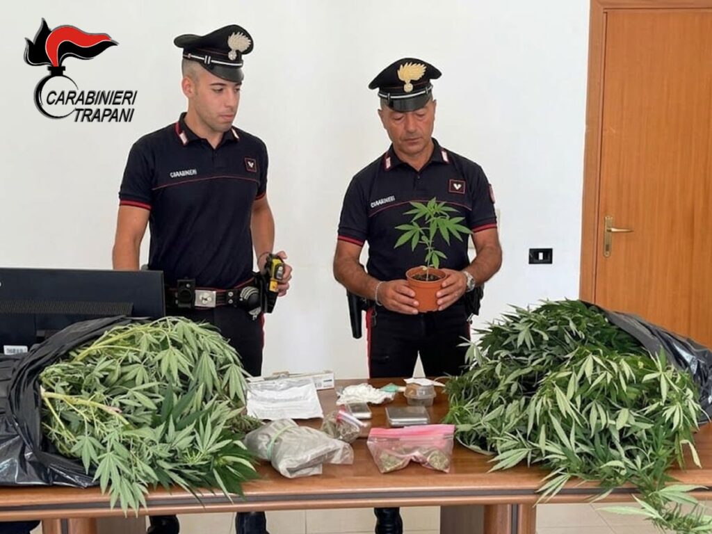 Marsala, coltivavano marijuana in casa: arrestati padre e figlio Marsala, coltivavano marijuana in casa: arrestati padre e figlio